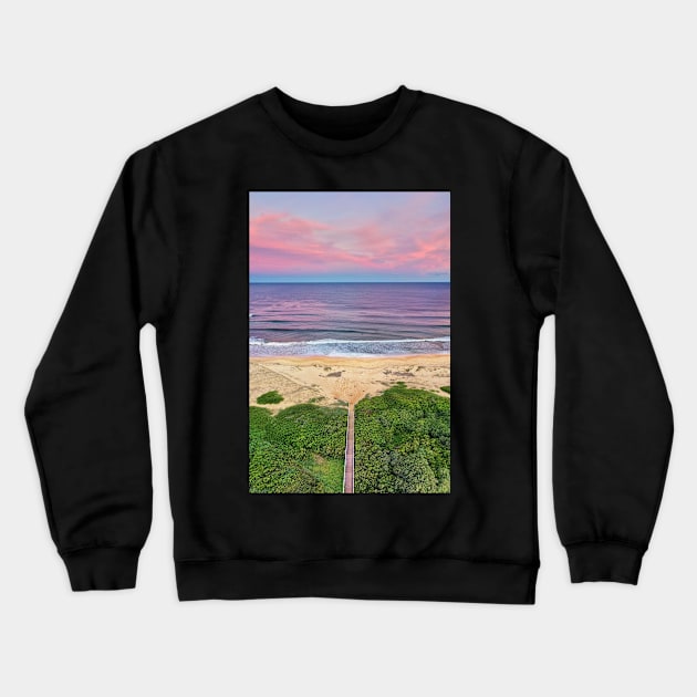 Sunset Beach Crewneck Sweatshirt by incredi